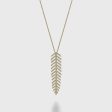 Dangling Leaf Statement Necklace Online Sale