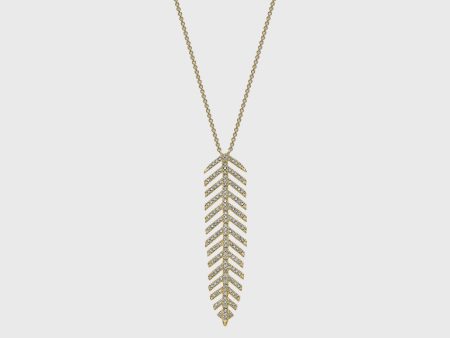 Dangling Leaf Statement Necklace Online Sale