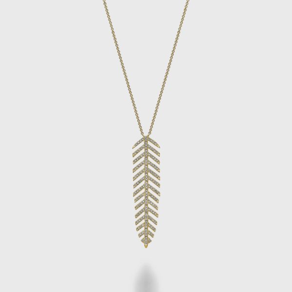 Dangling Leaf Statement Necklace Online Sale