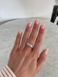 Diamond Baguette Crossover Ring For Discount