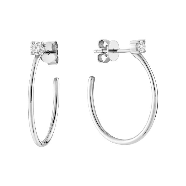 Solitaire Hoop Stud Earring Online Sale