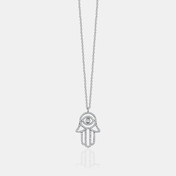 Diamond Hamsa Necklace Supply