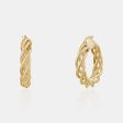 Open Gold Braided Hoops Online now