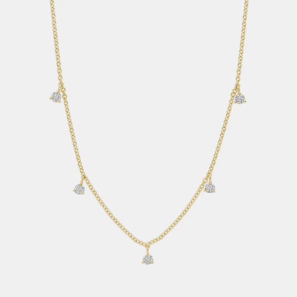 Diamond Station Necklace Cheap