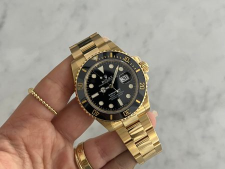 Rolex Submariner Date Yellow Gold Black Dial 126618LN For Discount