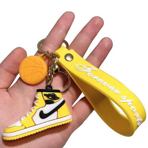 Yellow Sneaker Keychain 2.5  Fashion