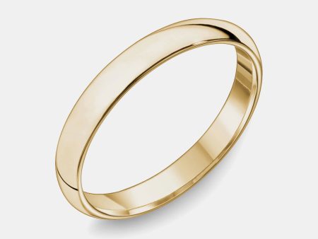 10K Classic Rounded Wedding Band Online Sale