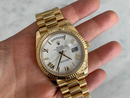 Rolex Day-Date Yellow Gold White Face 228238 Online Hot Sale