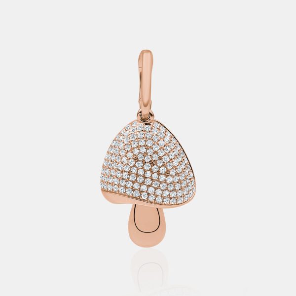 Diamond Mushroom Charm Online Hot Sale