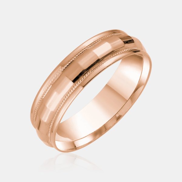 18K Reflector Wedding Band Cheap