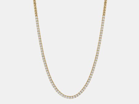 0.05ct Half Way Diamond Tennis Necklace on Sale