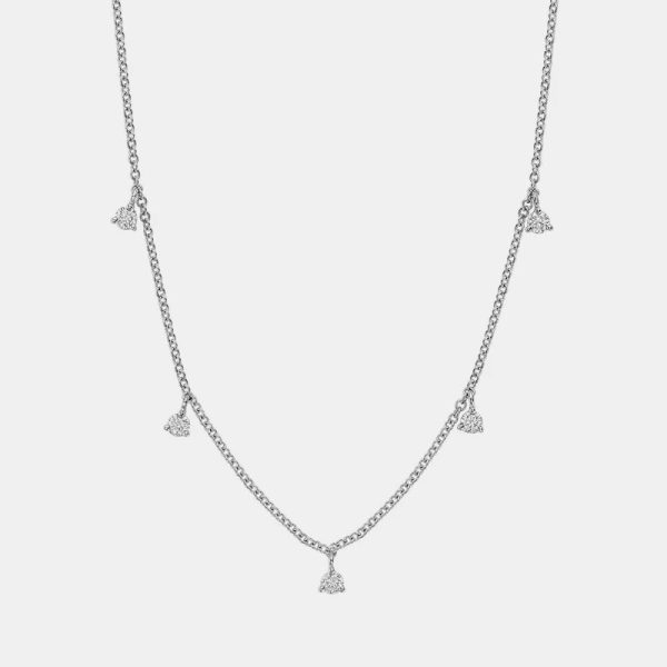 Diamond Station Necklace Cheap