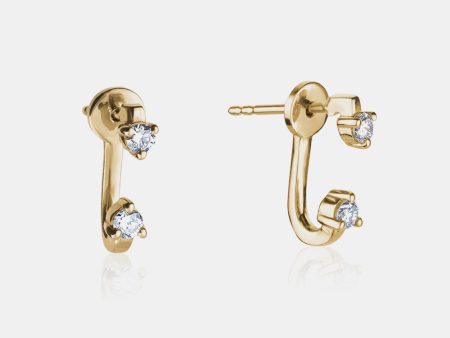 Double Prong Set Diamond Earring Online Hot Sale