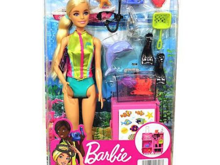 Barbie Marine Biologist Doll Blonde & Mobile Lab Playset 11  Online now