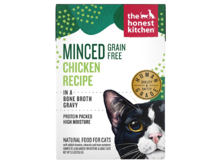 The Honest Kitchen Cat Minced Chicken Recipe in Bone Broth Gravy Online now